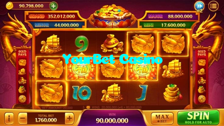 YourBet Casino casino presented on mobile device in Pakistan with slots and live games